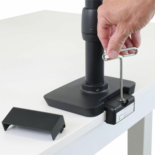 18-25MM MATTE BLK LOW PROFILE CLAMP ASSY DESKS