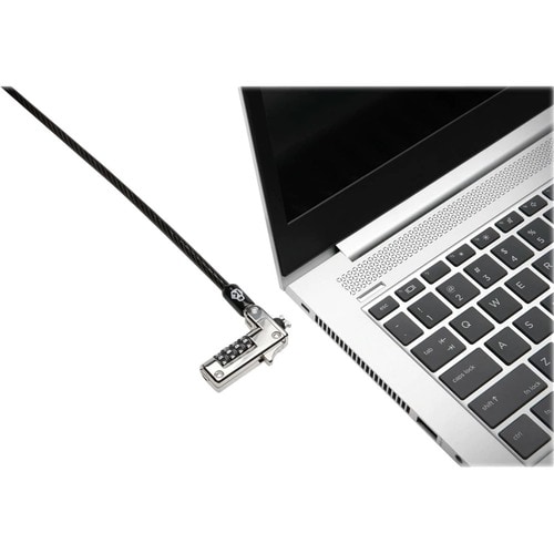 Kensington Cable Lock For Notebook, Computer - Resettable - 4-wheel - Combination Lock - Carbon Steel - For Notebook, Comp
