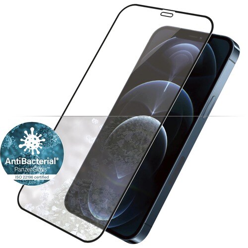 PanzerGlass Glass Screen Protector - Black - For 17 cm (6.7"") LCD iPhone