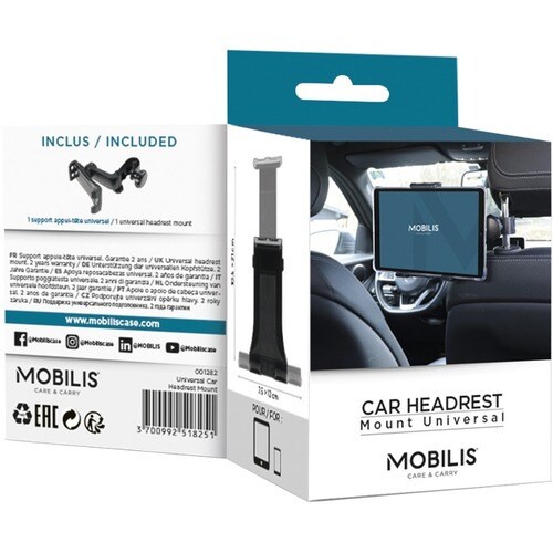 MOBILIS Universal Vehicle Mount for Tablet, Smartphone - Black