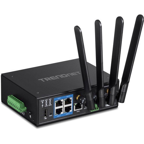 TRENDnet TI-W100 IEEE 802.11ac Ethernet Drahtlos Router - TAA-konform - Dualband - 2,40 GHz ISM-Band - 5 GHz UNII-Band - 4