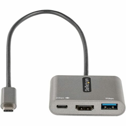 StarTech.com USB 3.2 Gen 1 (3.1 Gen 1) Type-C Docking Station for Projector, TV - 100 W - Portable - 1 Displays Supported 