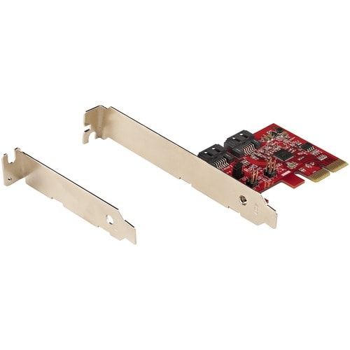 StarTech.com Carte PCI Express SATA 2 ports - Carte Contrôleur PCIe - 6Gbps - ASM1166 SATA-Raid - Convertisseur PCI Expres