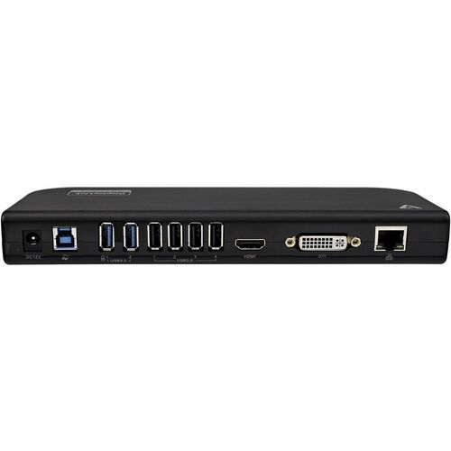 V7 UDDS2 USB 3.0 Esta�ão de ancoragem - Preto - 2K, QHD - 2560 x 1440, 2048 x 1152 - 6 x Portas USB - 4 x USB 2.0 - 2 x US