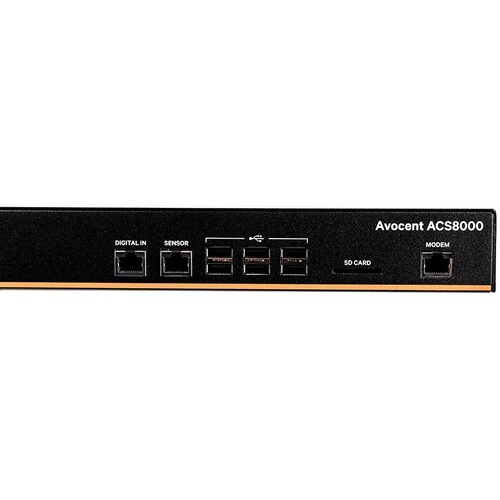VERTIV ACS ACS8016MDAC-404 Servidor do dispositivo - 1 GB - DDR3 SDRAM - Cabo de par entrançado, Fibra ótica - 2 x Rede (R