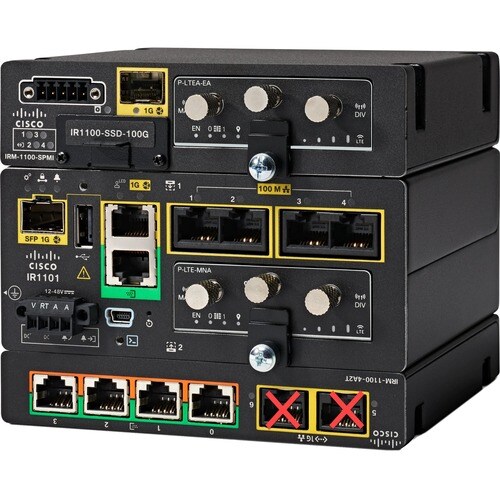 Cisco IRM-1100-4A2T Erweiterungsmodul - 1 - für Datenvernetzung - Verdrilltes DoppelkabelGigabit-Ethernet - 1000Base-X - P