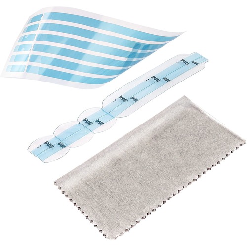 Sichtschutz Halterung, universelles Montagesatz für Blickschutzfolie/Sichtschutzfolie mit Klebepads/-streifen und Kleberah