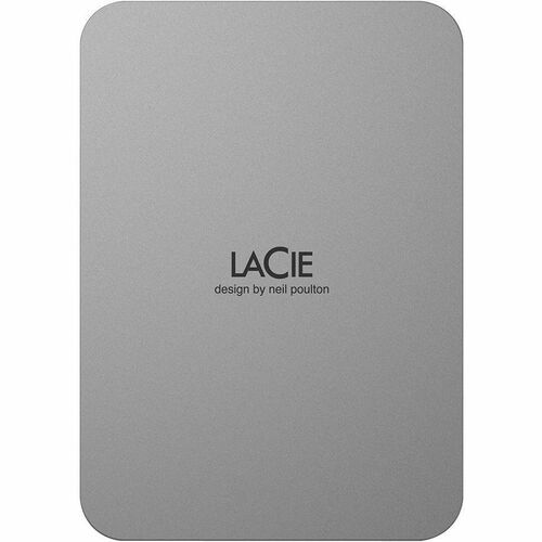 Disque dur Portable LaCie STLP2000400 - Externe - 1 To - Argent - USB 3.1 Type C