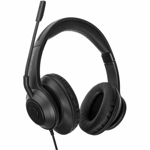 Targus AEH102GL Kabel Kopfbügel, Über das Ohr, Auf den Ohren Stereo Headset - Schwarz - Binaural - Ohrumschließend - 182,9