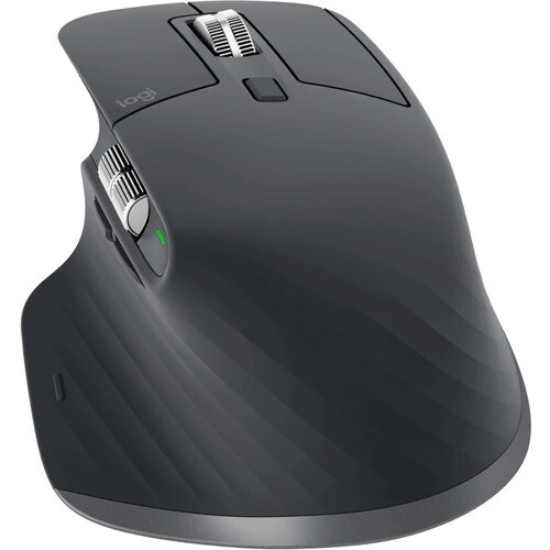 Logitech MX MASTER 3S Full-size Maus - Bluetooth - USB Typ-A - Darkfield - 7 Taste(n) - Graphit - Kabellos - wiederaufladb