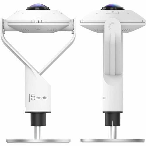 j5create JVCU360-N Webcam - 2 Megapixel - 30 fps - Black, White - USB Type A/USB Type C - 1 Pack(s) - Full HD - 1920 x 108