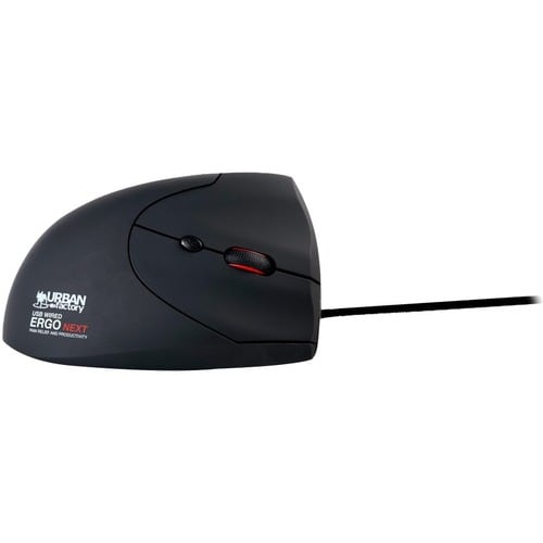 Urban Factory ERGO Mouse - USB Type A - Optical - 3 Button(s) - Cable - 2400 dpi - Right-handed
