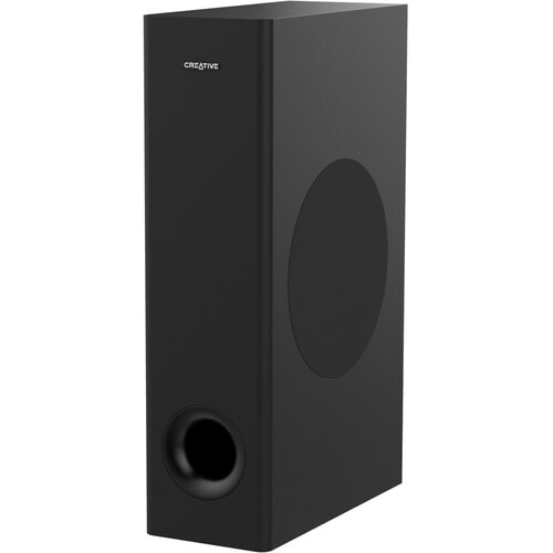 Creative Stage 360 2.1 Bluetooth Sound Bar Speaker - 120 W RMS - Black - Tabletop - Dolby Atmos - HDMI - 1