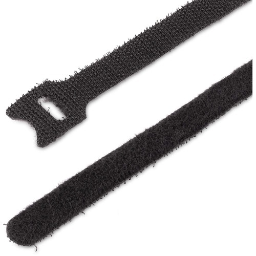 HOOK AND LOOP CABLE TIES 50PK REUSABLE CABLE MANAGEMENT WRAPS