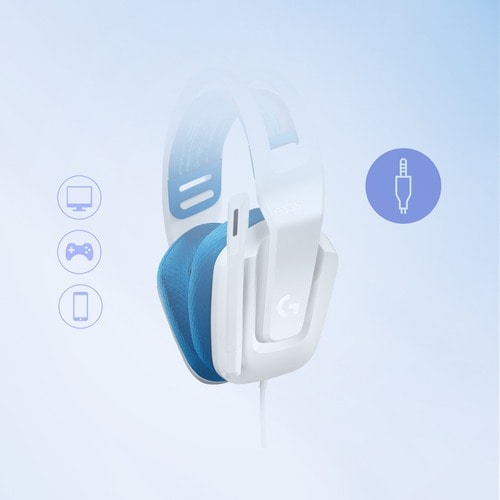 Vista 3 de G335 Wired Gaming Headset- White