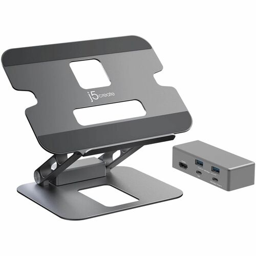 j5create Estação de ancoragem para Notebook, PC Tablet - 100 W Fonte de alimentação - 4K - 3840 x 2160 - 2 x Portas USB ti