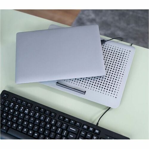 Trust Exto Cooling Stand - Upto 40.6 cm (16") Screen Size Notebook Support - Grey - 1 Fan(s) - 650 rpm - 2463.6 L/min - Sl