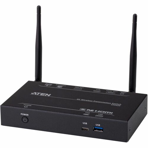 4K WIRELESS PRESENTATION SWITCH WITH DUAL VIEW / ETHERNET (WEBGU