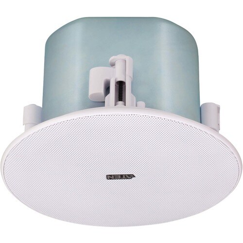 ATEN AS104 2-way Ceiling Mountable Speaker - 30 W RMS - White - 60 W (PMPO) - 101.60 mm Paper Cone Woofer - 20 mm Polyethe