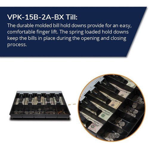 Cassetto contanti apg VPK-15B-2A-BX