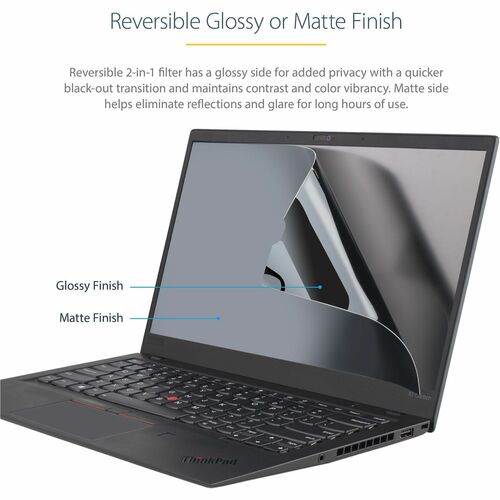 StarTech.com Blendfrei Blickschutzfilter - TAA-konform - für 35,6 cm (14 Zoll) LCD Notebook - 16:9 - Blaulicht-Reduzierung