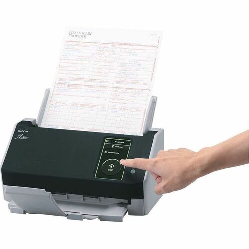Ricoh ImageScanner fi-8040 ADF/Manual Feed Scanner - 600 dpi Optical - 24-bit Color - 8-bit Grayscale - 40 ppm (Mono) - 40