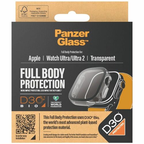 PROT.2X1APPLEWATCH CLEAR ULTRA 2/ULTRA - 49MM +D3O
