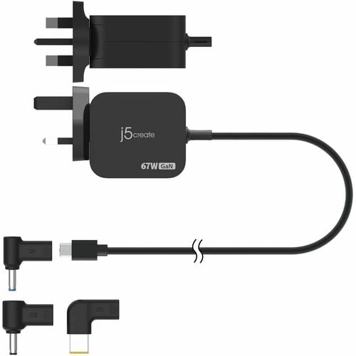 j5create JUP1565DCF3A-FN 67 W AC Adapter - 1 Pack - Universal Adapter - For MacBook, iPad Pro, MacBook Pro, iPad Air, iPad