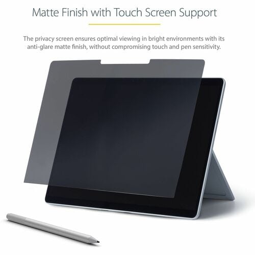 StarTech.com Plastic Anti-glare Privacy Screen Filter - Transparent - 1 - For 34.3 cm (13.5") LCD Notebook, 2 in 1 Noteboo