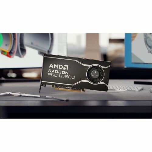 AMD Radeon Pro W7500 Graphic Card - 8 GB GDDR6 - Full-height - 7680 x 4320 - 128 bit Bus Width - PCI Express 4.0 x8 - Disp