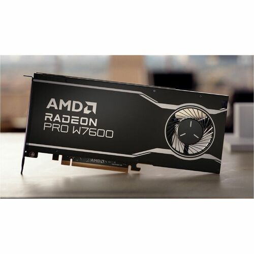 AMD Radeon Pro W7600 Grafikkarte - 8 GB GDDR6 - Gesamthöhe - 7680 x 4320 - 128 Bit Busbreite - PCI Express 4.0 x8 - Displa