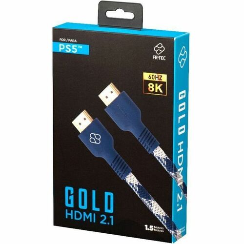 FR-TEC 1.50 m HDMI A/V Cable for Audio/Video Device, PlayStation 5 - First End: 1 x HDMI 2.1 Digital Audio/Video - Male - 