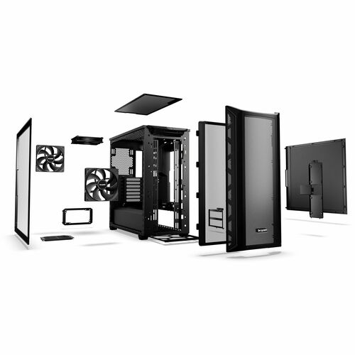 be quiet! Shadow Base 800 DX Black Computergehäuse - EATX, ATX, Mini ATX, Micro ATX Motherboard Supported - Midi-Tower - G