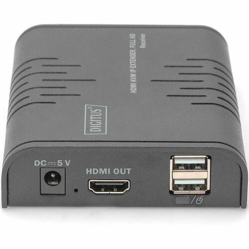 Digitus HDMI KVM IP Extender Receiver, Full HD. Typ: Receiver, Übertragungstechnik: Kabelgebunden, Maximal mögliche Übertr