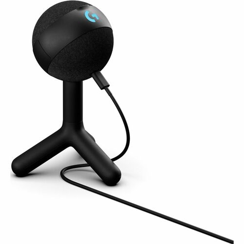 Logitech G Yeti Orb Wired Condenser Microphone for Gaming, Live Streaming - Black - 2 m - 70 Hz to 20 kHz - Cardioid - Sta