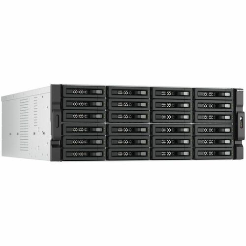 QNAP TL-R2400PES-RP Drive Enclosure SATA/600, SATA/300 - Mini-SAS HD Host Interface - 4U Rack-mountable - Hot Swappable Ba