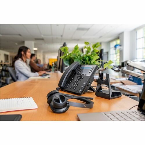 Poly Voyager 4300 UC 4320 Kabel/Kabellos Auf den Ohren, Kopfbügel Stereo Headset - Schwarz - Microsoft-Teams-Zertifizierun