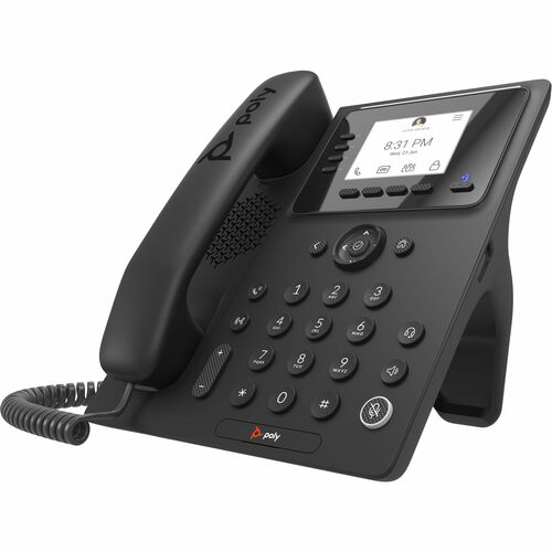 Téléphone IP Poly CCX 350 - Filaire - Filaire - Bureau, Fixation au mur - Noir - VoIP - 2 x Réseau (RJ-45) - PoE Ports