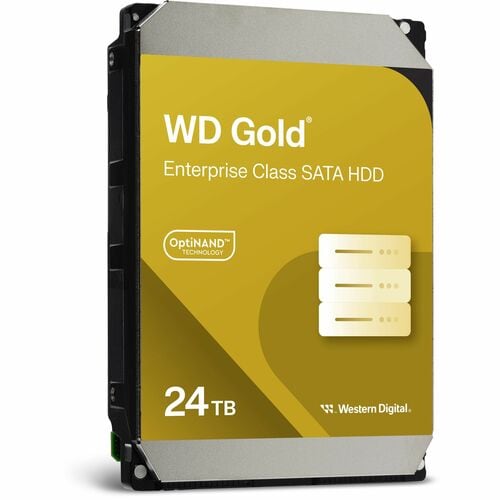 WD Gold Festplatte - 3,5" Intern - 24 TB - SATA (SATA/600) - 7200U/Min - 512e Format