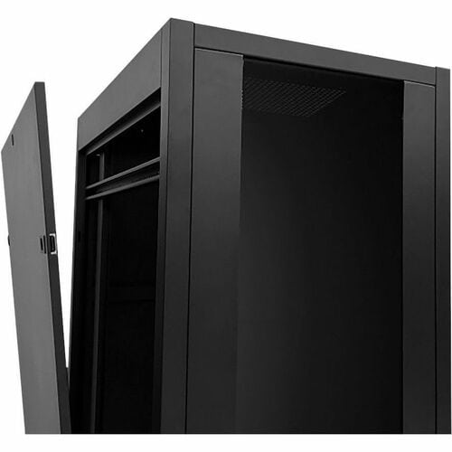Armoire Rack MCL 42U pour Réseau Profondeur de Rail - Noir - En verre trempé, Acier, SPCC - 500 kg Capacité de poids maximale