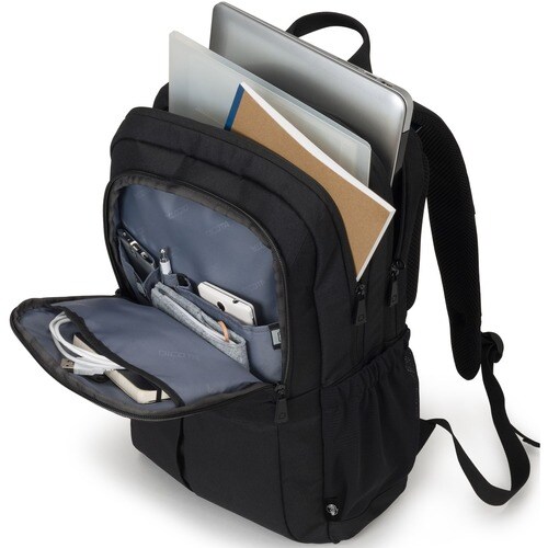 Dicota Eco SCALE Carrying Case (Backpack) for 33 cm (13"") to 39.6 cm (15.6"") Notebook, Tablet - Black - 600D Polyethylen