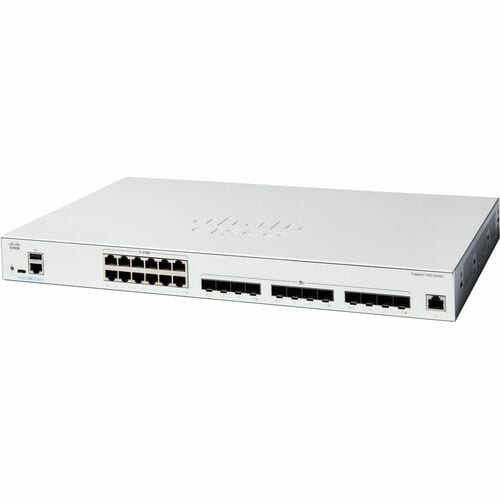Cisco Catalyst 1300 C1300-24XTS 12 Ports Manageable Layer 3 Switch - 10 Gigabit Ethernet - 10GBase-T, 10GBase-X - 3 Layer 