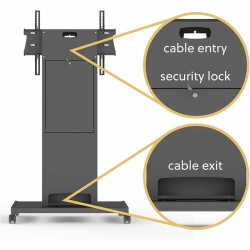 Unicol Rhobus Monitorständer - Bildschirmgr�ße: 71 Zoll (180,34 cm) bis 110 Zoll (279,40 cm) - 150 kg TragfähigkeitDisplay