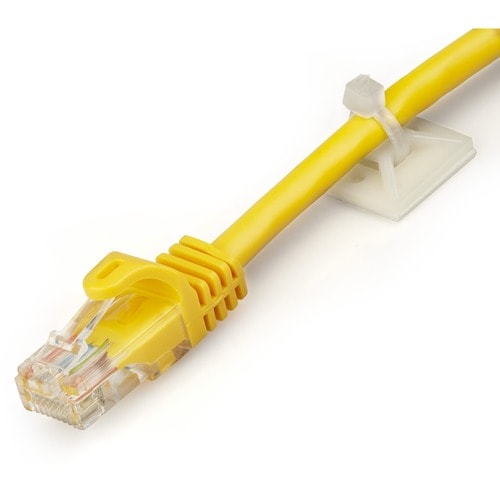 StarTech.com Kabelbinder - Weiß - 100 / Pack Paket - TAA-konform - Kabelbinderbefestigung - Nylon 66