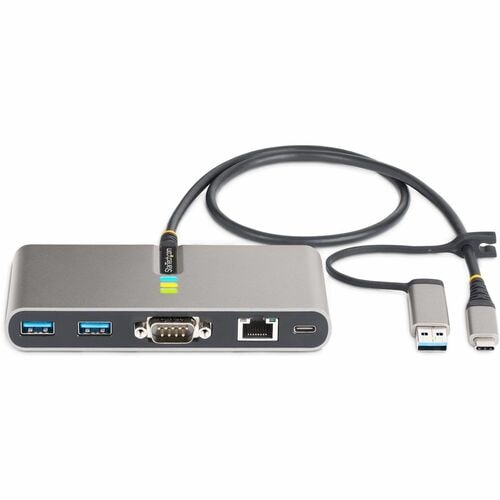 StarTech.com USB Hub - USB 3.2 (Gen 1) Type C - 640 MB/s - Desktop, Notebook - Portable - Space Gray - 3 Total USB Port(s)