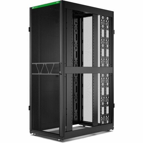 APC NetShelter SX 42U Enclosed Cabinet Rack Cabinet for Server, Networking, Equipment - 482.60 mm Rack Width - Black - TAA