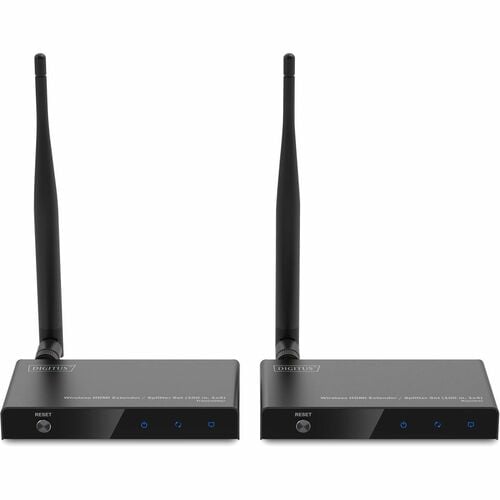 Digitus Video Extender Transmitter/Receiver - Wired/Wireless - 4 Output Device - 100 m Range - 1 x HDMI In - 2 x HDMI Out 