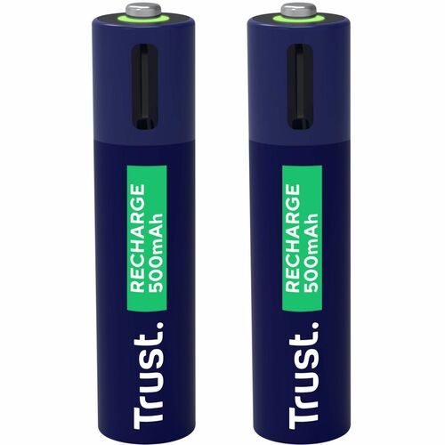 Trust Batterie - 2Pack - Aufladbarer Akku - AAA - 500 mAh Shelf Life