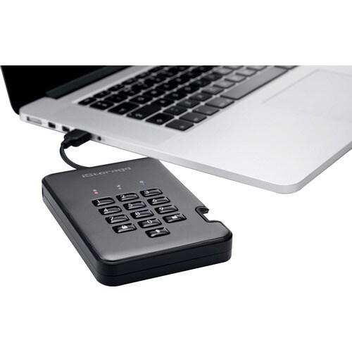 ""Disque dur Portable iStorage diskAshur PRO2 Durci - 2.5"""" Externe - 1 To - Conforme aux normes TAA - Client Léger Appa
