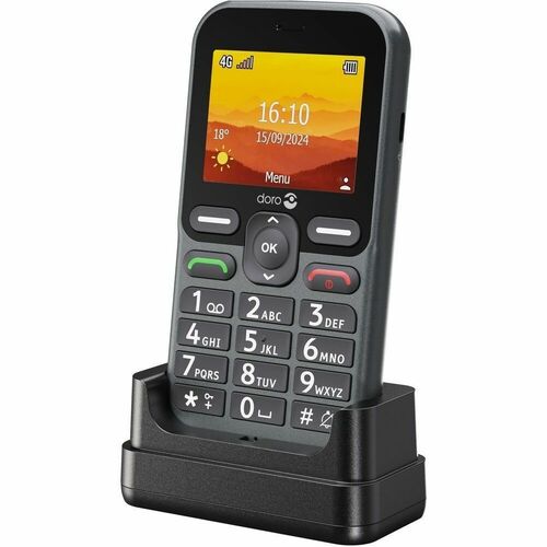 Doro Leva L10 Feature Phone - 6.1 cm (2.4") - 4G - Graphite - Bar - SIM-free